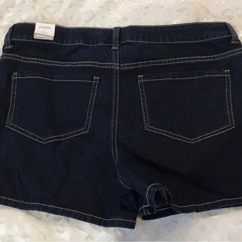 Justice Dark Blue Denim Shorts - NWT XXL